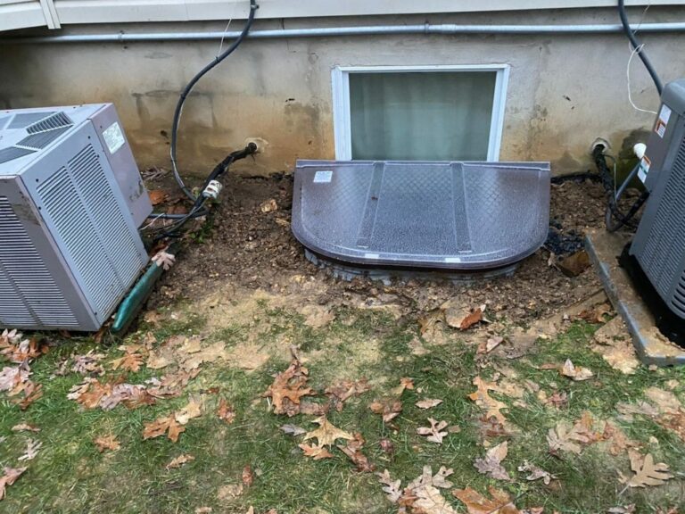 Leaking window well replaced in Toms River NJ