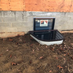 2 egress windows sold and installed at this new construction house in Belmar NJ