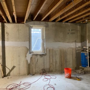 Foundation crack repair and egress window in Jackson NJ