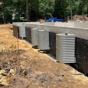 Window wells supplied and installed in this new construction home in Ocean County NJ.
